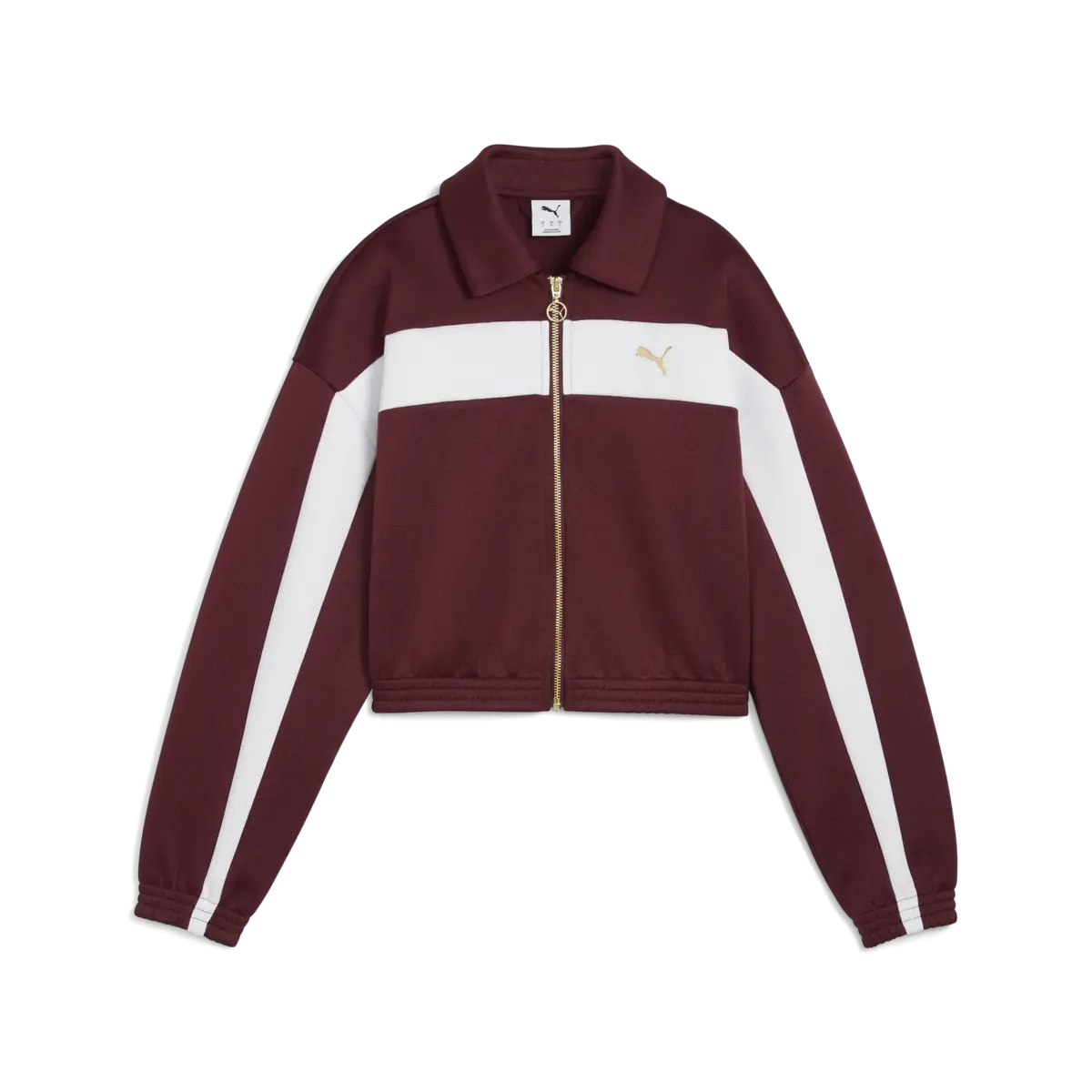 Puma Relaxed Cropped Track Jacket Bordo Kadın Ceket