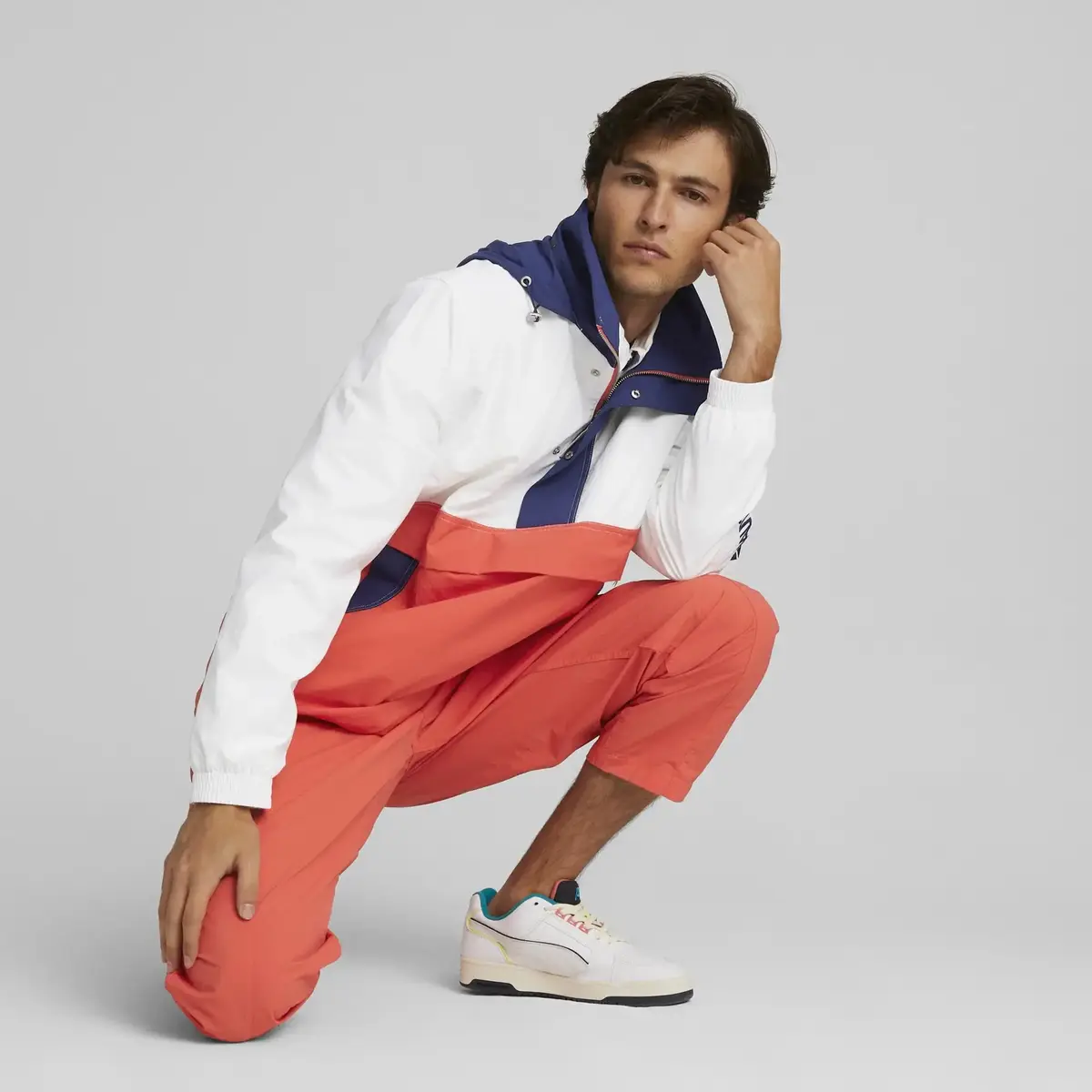Puma Mmq Stb Lw Pop Over Jacket Erkek Fermuarlı Sweatshirt