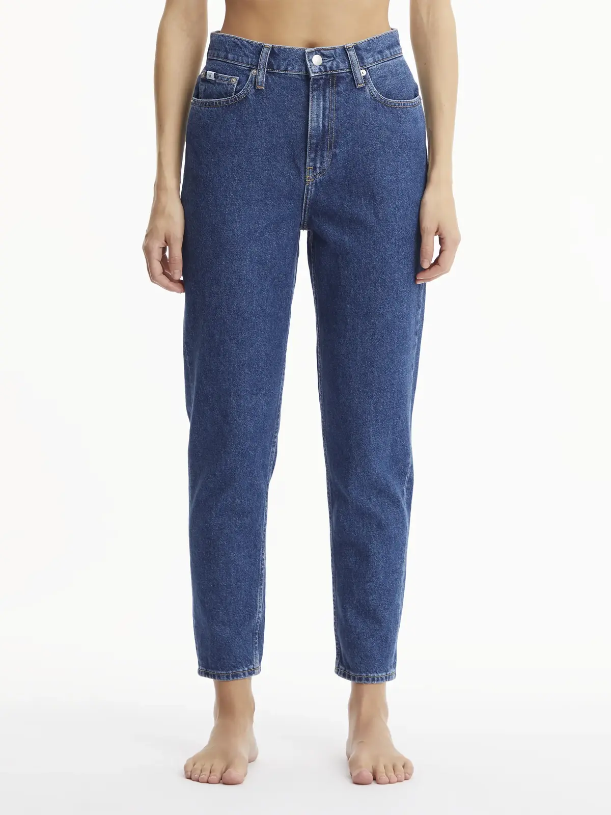 Calvin Klein MOM JEAN Kadın Mavi Kot Pantolon