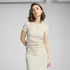 PUMA WARDROBE ESS Slim Tee Bej Kadın T-Shirt