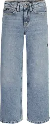 Calvin Klein WIDE LEG HR LIGHT AU Kadın Mavi Kot Pantolon