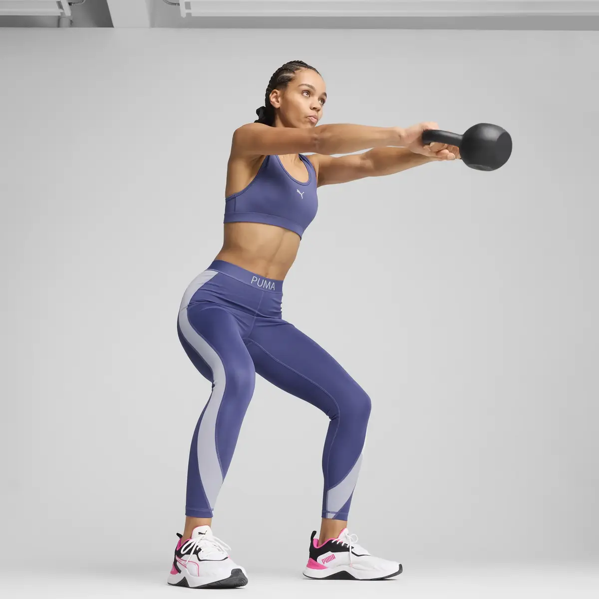 PUMA W PUMA STRONG CB TIGHT Mavi Kadın Tayt