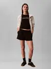 Calvin Klein REGULAR SS TEE, UB1 Siyah Kadın T-Shirt