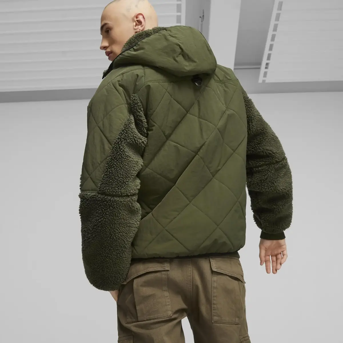 PUMA Classics Utility Jacket Yeşil Erkek Mont