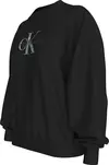 Calvin Klein GLOSSY MONOLOGO REGU, BEH Siyah Kadın Sweatshirt