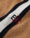 Tommy Hilfiger SOFT WOOL MONOGRAM S Kadın Kahverengi Kazak