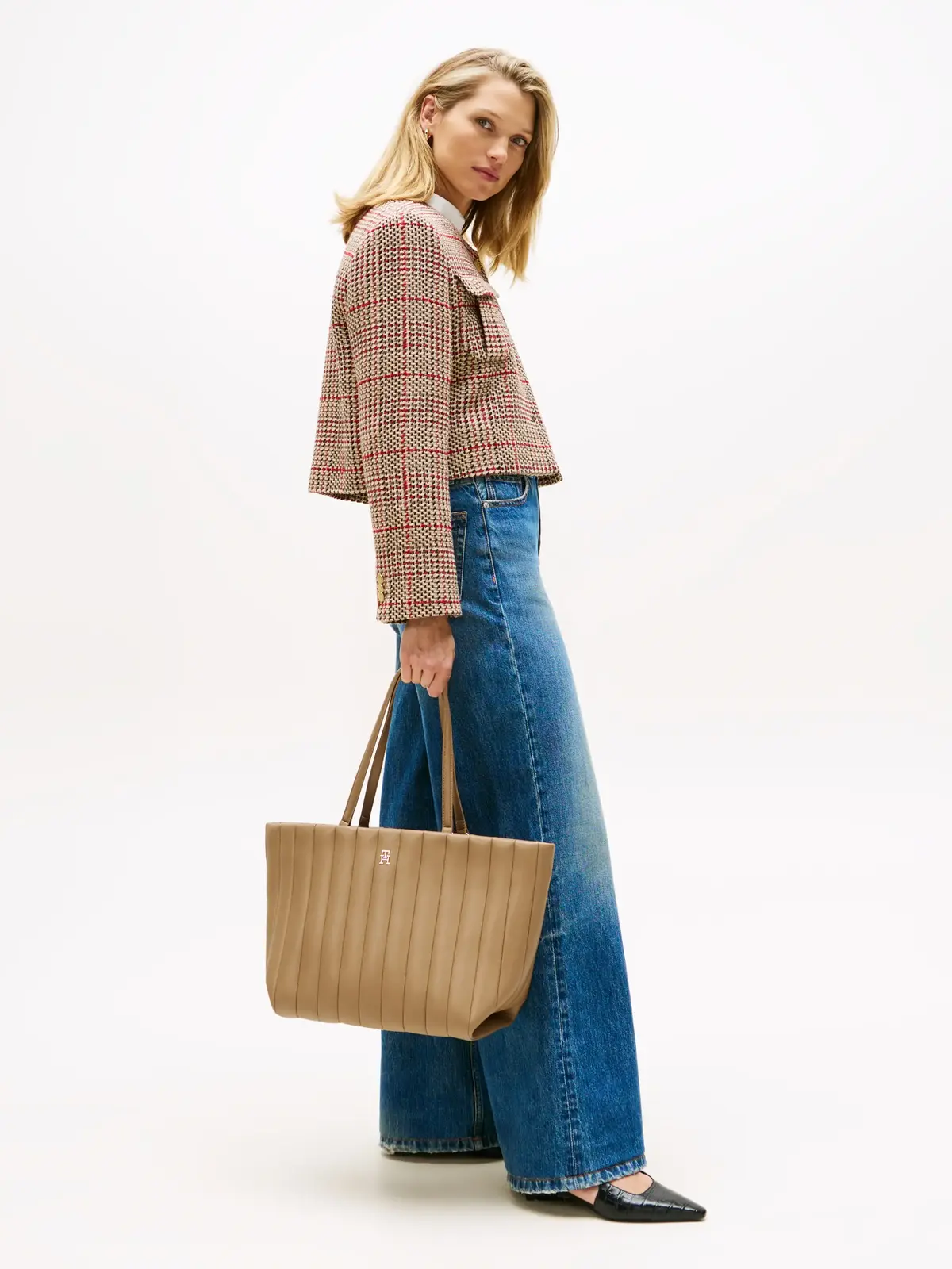 Tommy Hilfiger TH GRACE TOTE, RBC Kahverengi Kadın Çanta