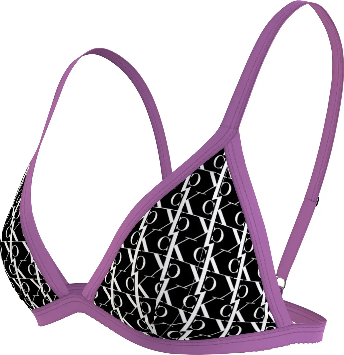 Calvin Klein TRIANGLE FIXED-RP Kadın Siyah Bikini Üstü