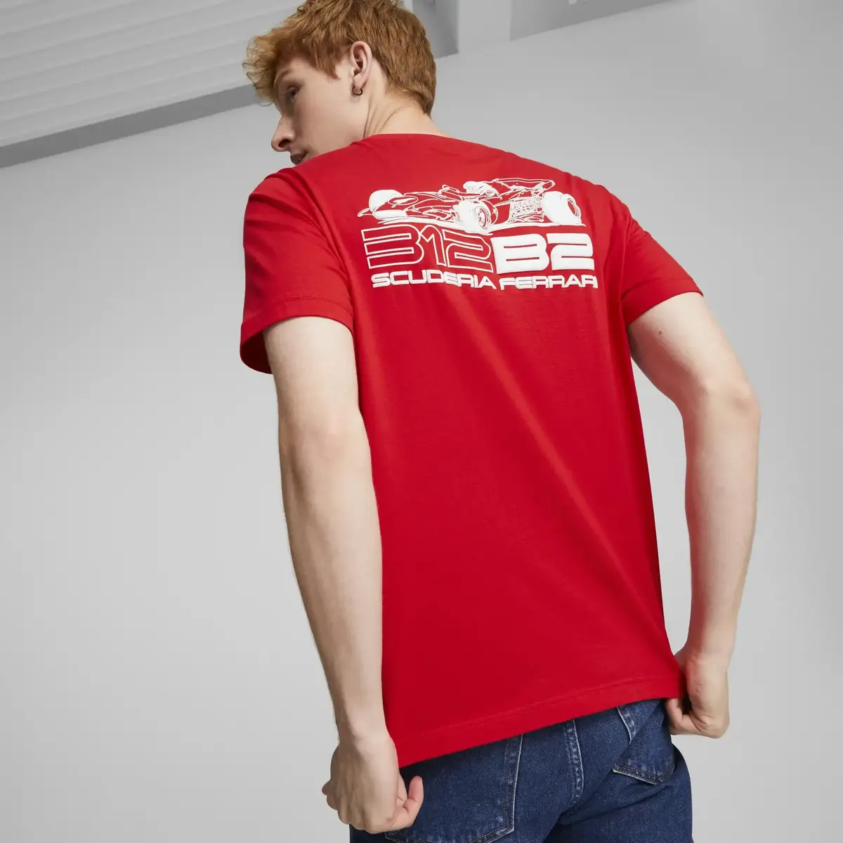 Puma Ferrari Race Graphic Tee Kırmızı Erkek T-Shirt
