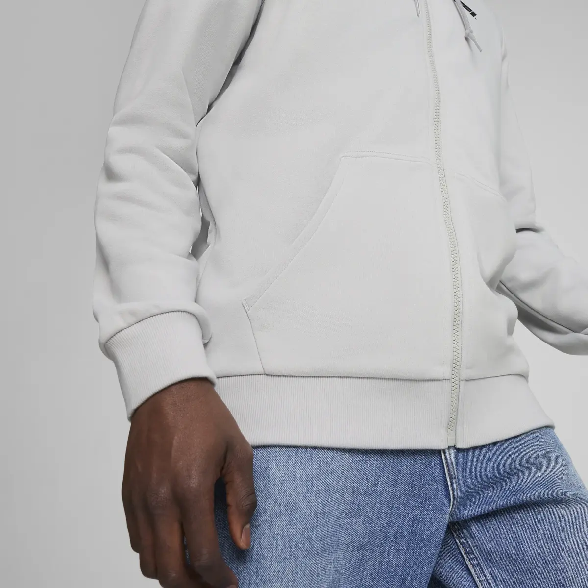 Puma F1 ESS Full-Zip Hoodie Gri Erkek Hoodie