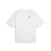 PUMA WARDROBE ESS Oversized Tee Beyaz Erkek T-Shirt