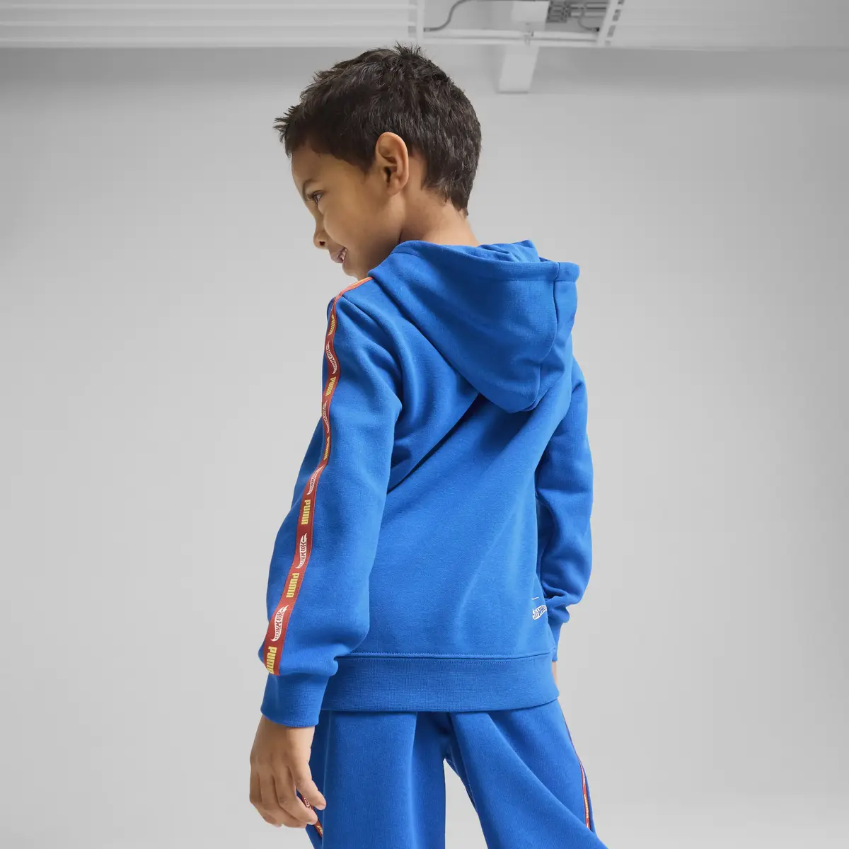 Puma X HOT WHEELS Hoodie Mavi Erkek Çocuk Hoodie