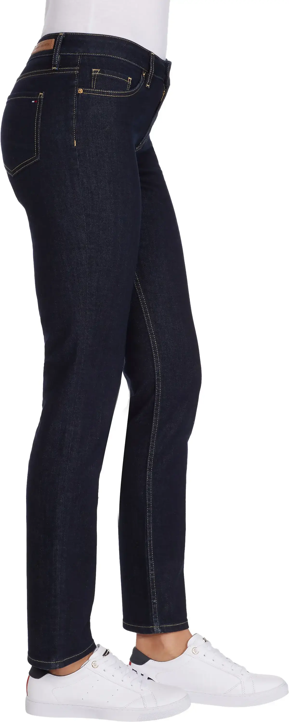 Tommy Hilfiger HERITAGE ROME STRAIG Kadın Lacivert Kot Pantolon