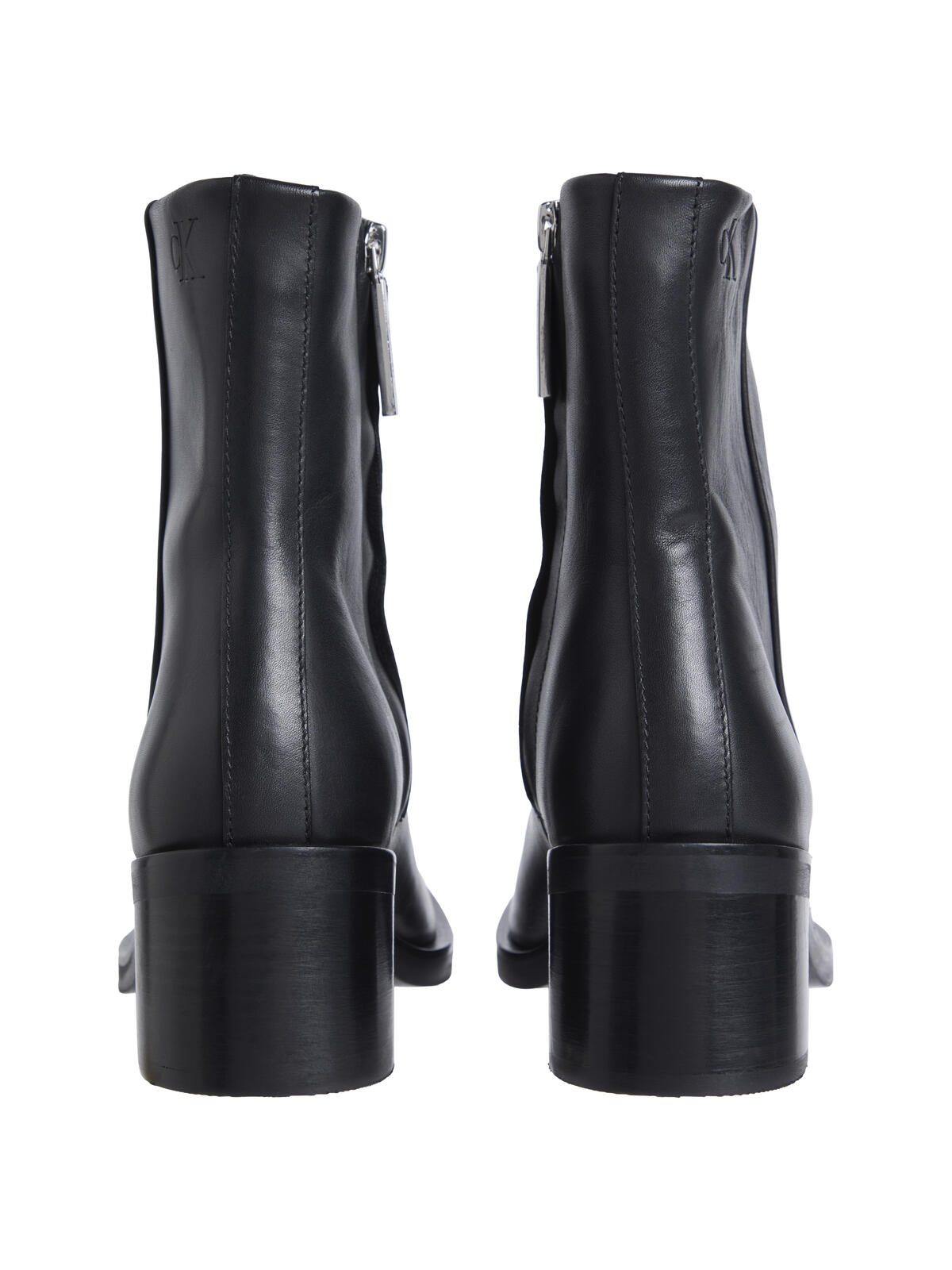 Calvin Klein BLOCK HEEL ZIP BOOT LTH Siyah Kadın Bot