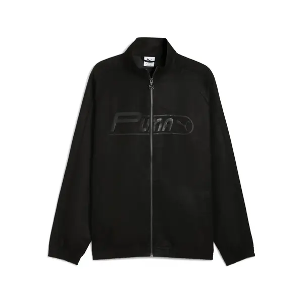 Puma T7 Suede Track Jacket Siyah Erkek Fermuarlı Ceket