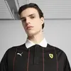 PUMA Ferrari Race Jersey LS Polo Siyah Erkek Polo T-Shirt