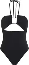 Calvin Klein PLUNGE ONE PIECE -RP, BEH Siyah Kadın Mayo