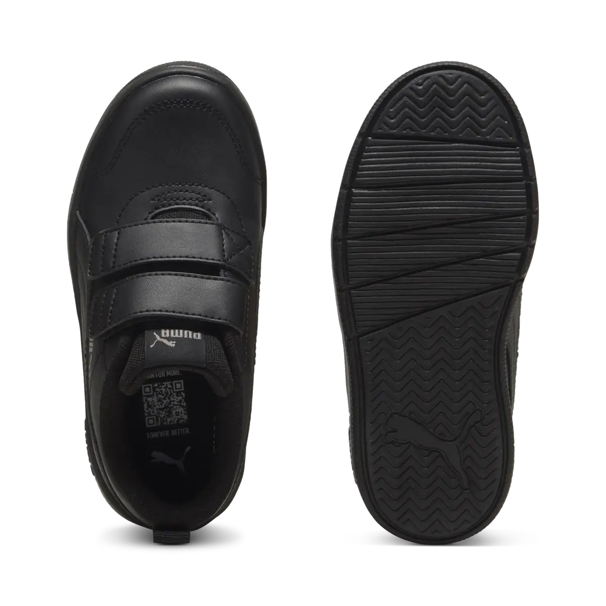 Puma Courtflex V3 V PS Siyah Çocuk Ayakkabı