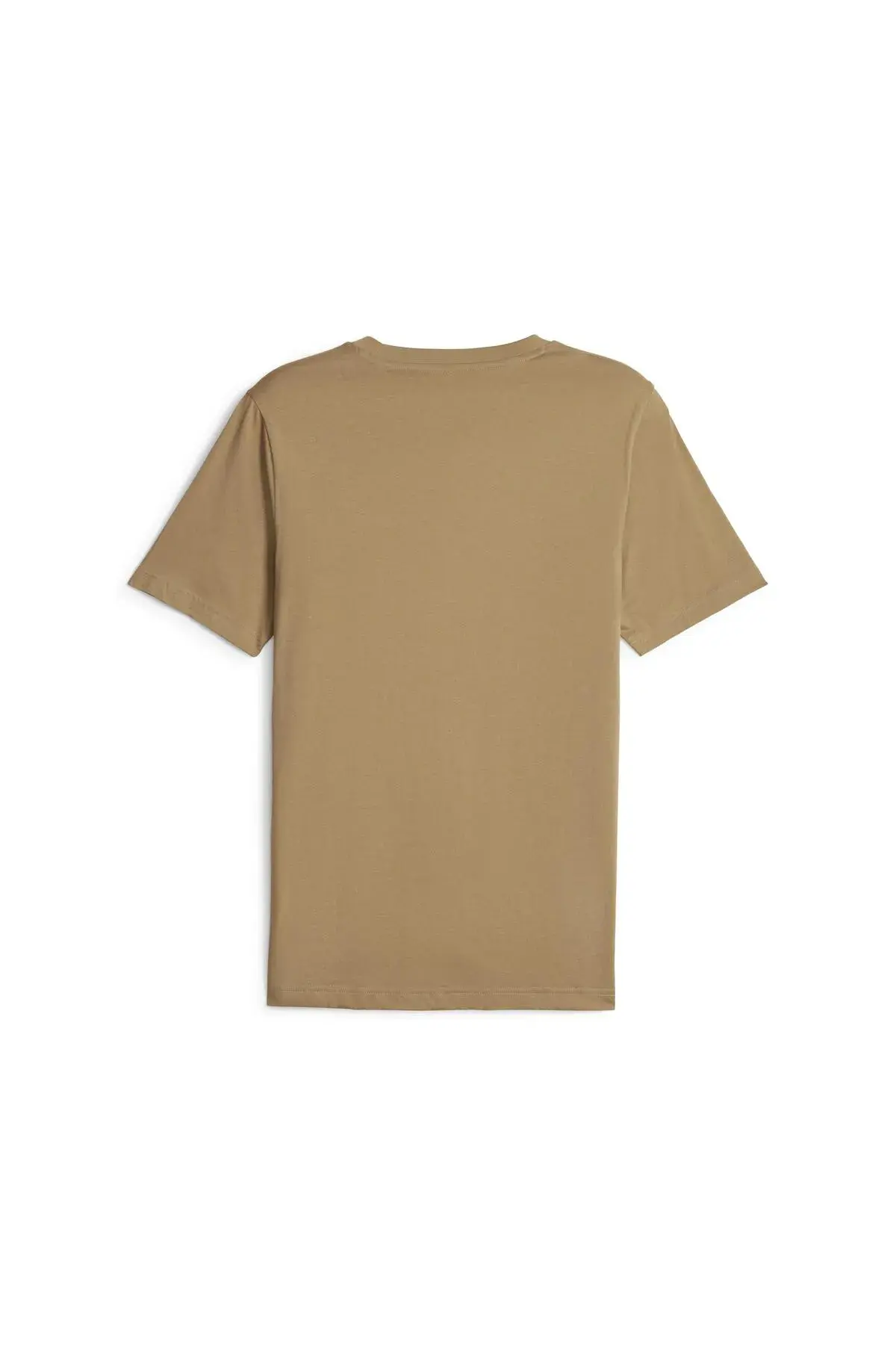 Puma ESS ELEVATED Embroidered Tee Bej Erkek T-Shirt