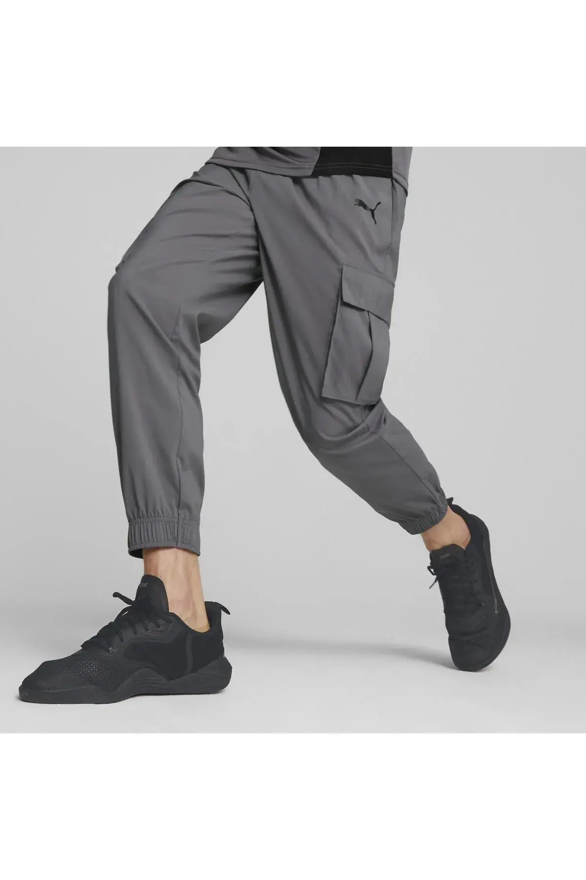 Puma TRAIN FAV WOVEN CARGO PANT Koyu Gri Erkek Kargo Pantolonu