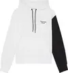 Calvin Klein STACKED COLORBLOCK H Erkek Beyaz Hoodie