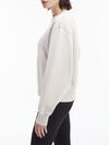 Calvin Klein TONAL EMB GRAPHIC SW Kadın Krem Sweatshirt