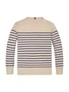 U C-NECK STRIPE LS T, 0A4