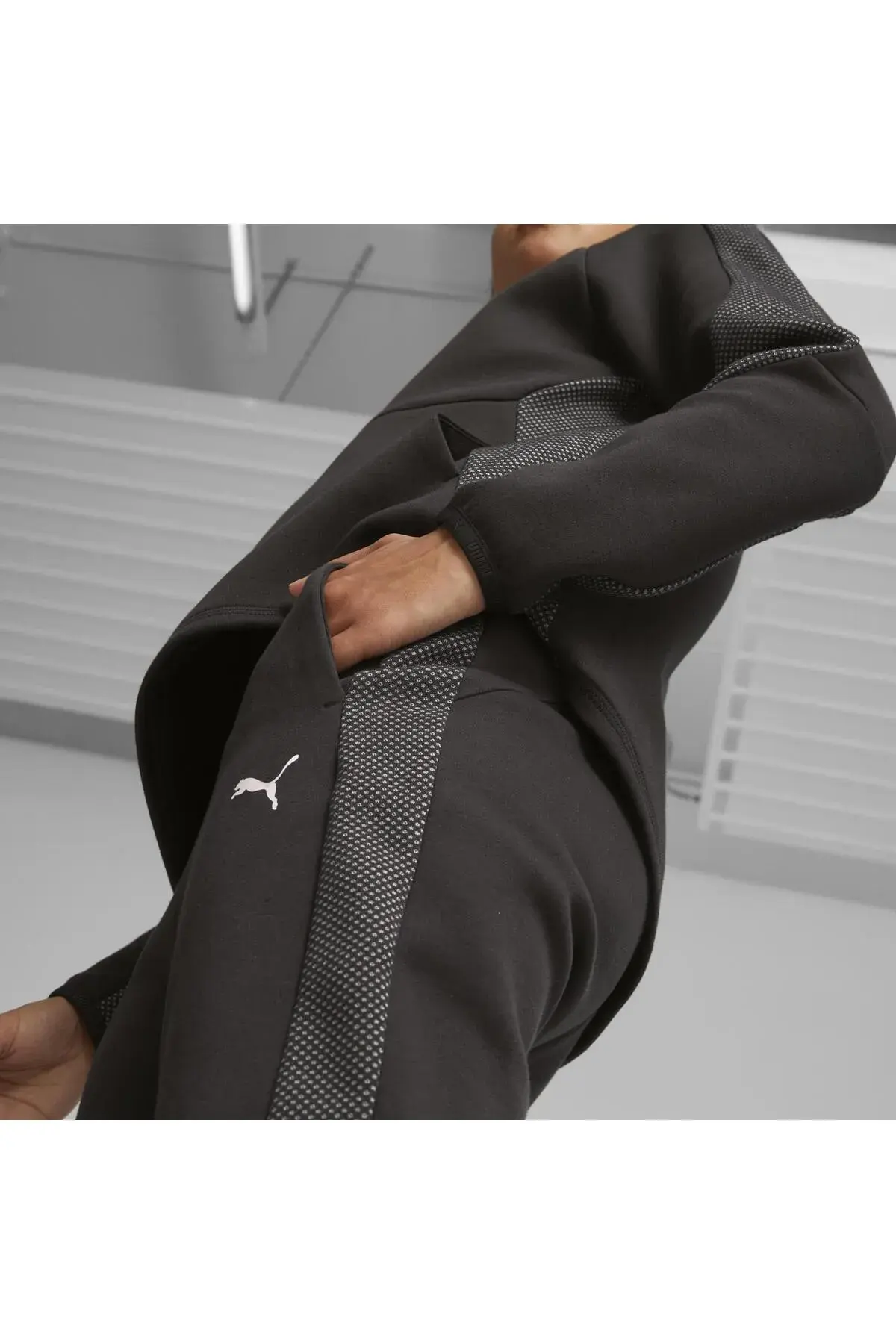 Puma EVOSTRIPE High-Waist Pants Siyah Kadın Eşofman Altı