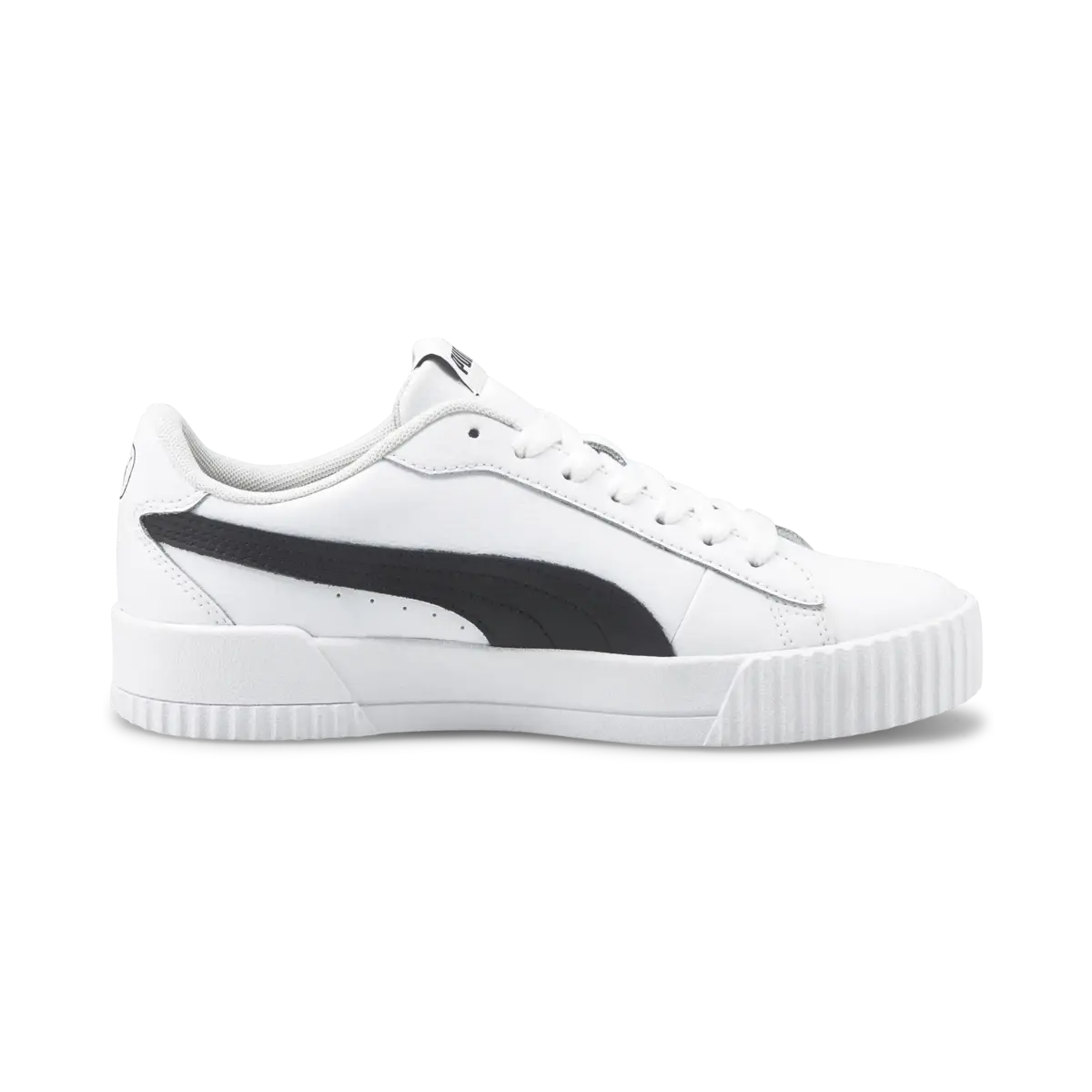 Puma Carina Crew Puma White-Puma Black Beyaz Kadın Günlük Spor Ayakkabı