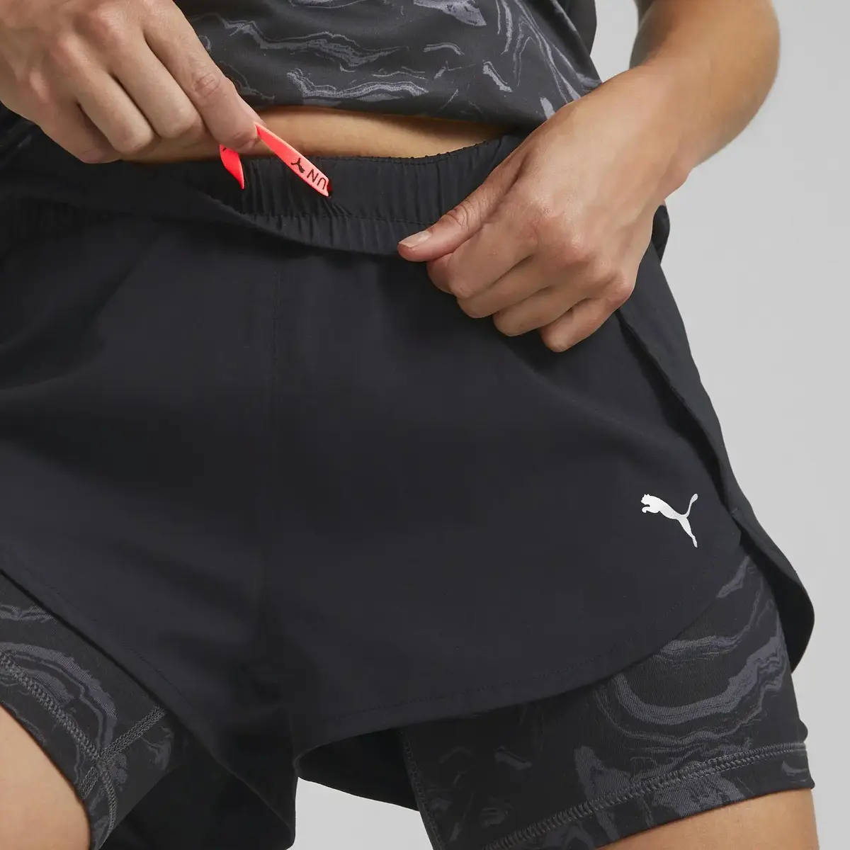 Puma Run 2İn1 Woven Short W Siyah Kadın Şort