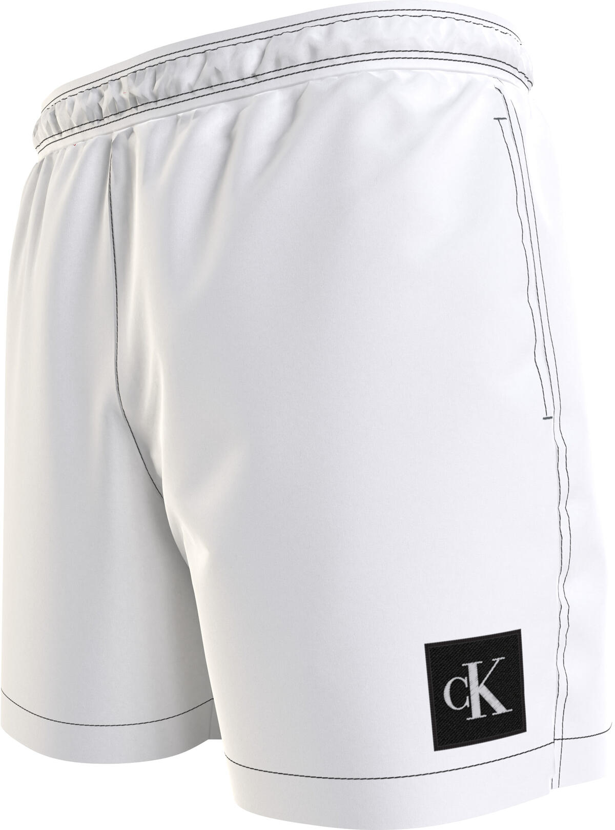 Calvin Klein MEDIUM DRAWSTRING Erkek Beyaz Deniz Şortu