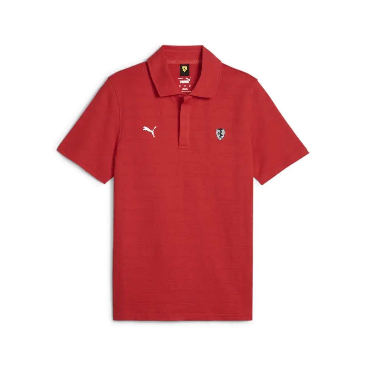 Puma Ferrari Style Jacquard Polo Kırmızı Erkek Polo T-Shirt