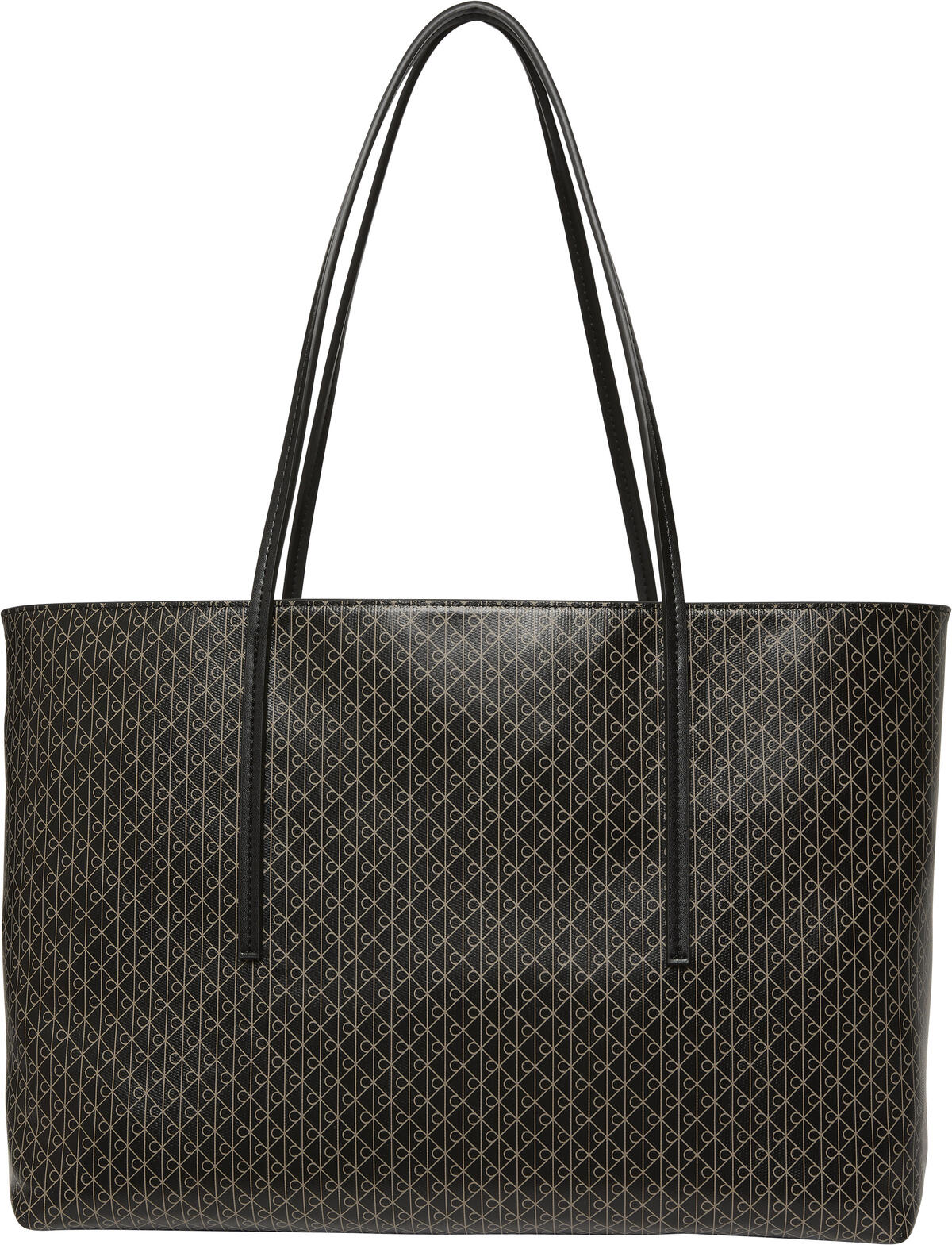 Calvin Klein EMBLEM AOP TOTE W/ POUCH Siyah Kadın El Çantası Calvin Klein EMBLEM AOP TOTE W/ POUCH Siyah Kadın El Çantası
