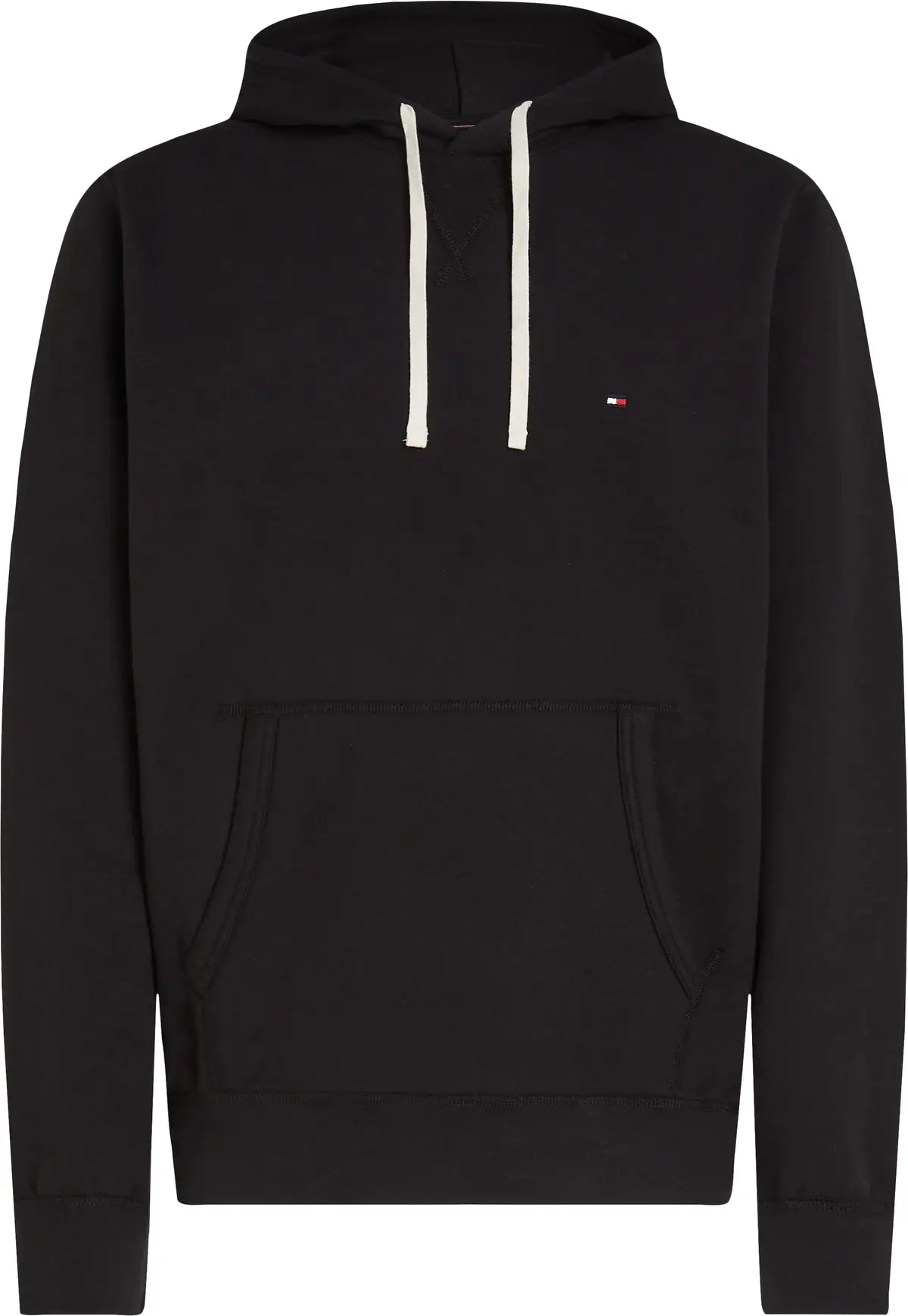 Tommy Hilfiger ESSENTIAL FLEECE HOO Erkek Siyah Hoodie
