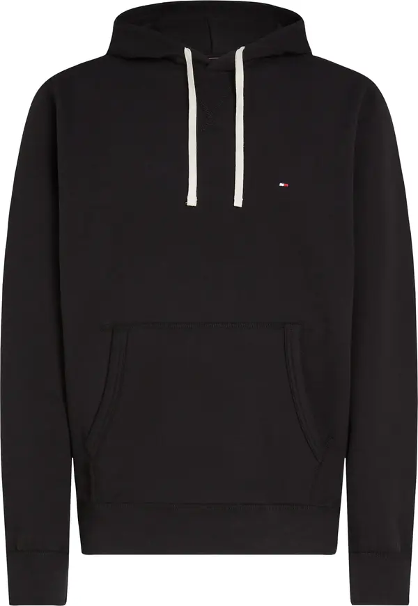 Tommy Hilfiger ESSENTIAL FLEECE HOO Erkek Siyah Hoodie