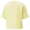 Puma Ess Cropped Logo Tee Light Straw Beyaz Kadın T-shirt