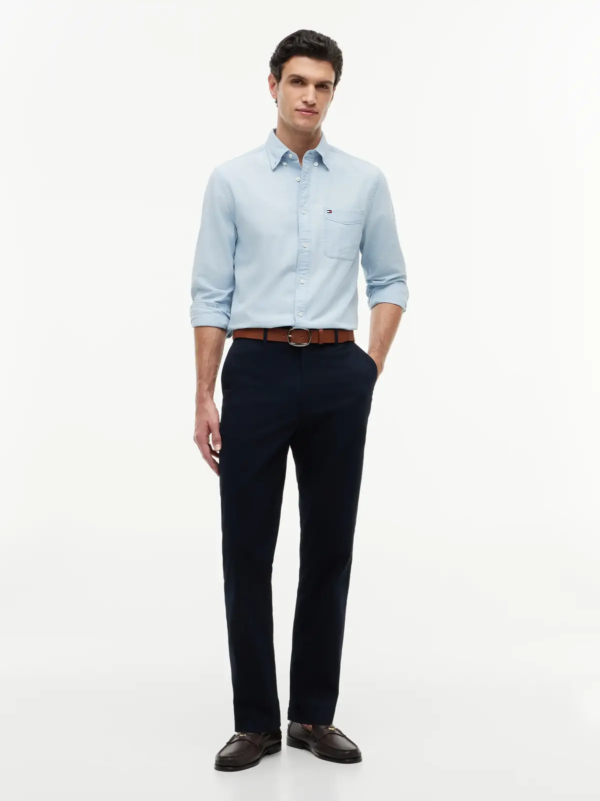 Tommy Hilfiger DOVER ESSENTIAL TWIL, DW5 Siyah Erkek Kumaş Pantolon