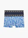 Calvin Klein 2PK TRUNK Erkek Mavi Boxer Set