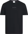 Calvin Klein RAISED EDITORIAL LOG, BEH Siyah Erkek T-Shirt & Polo