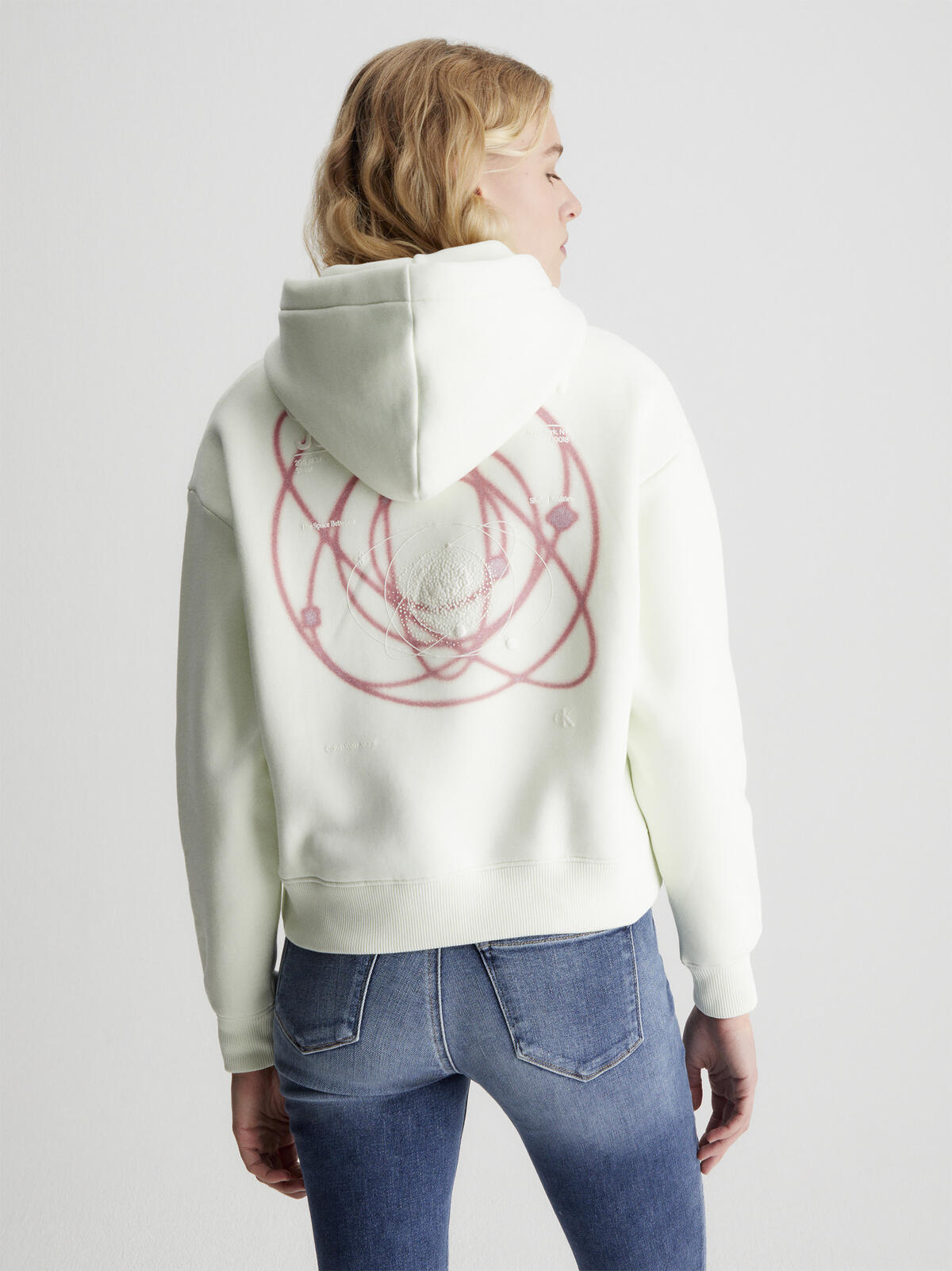 Calvin Klein BACK GALAXY AW ZIP T Kadın Yeşil Fermuarlı Ceket