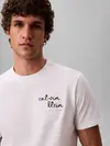 Calvin Klein SS 30S EU CK TRVL Beyaz Erkek Tişört
