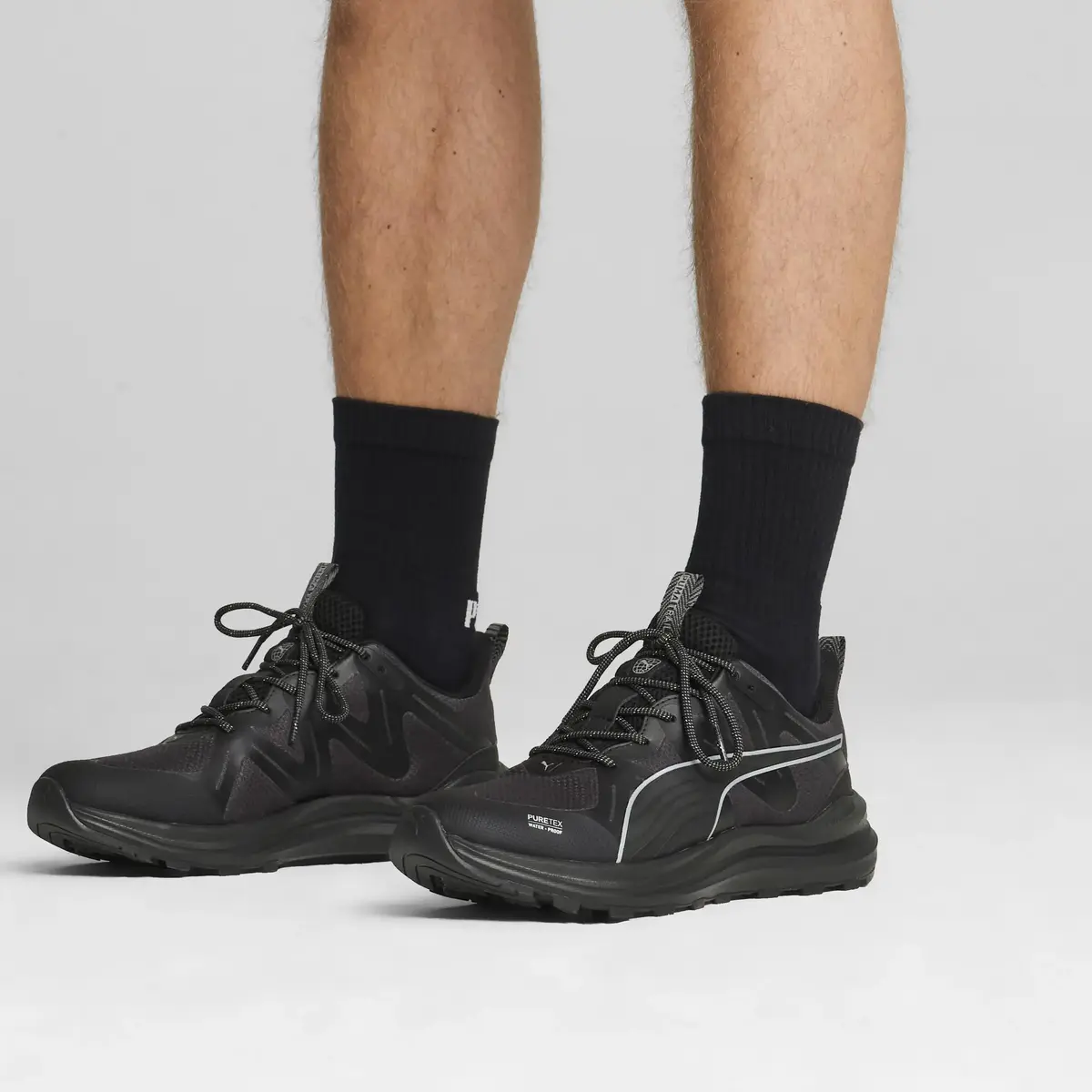 Puma Reflect Lite Trail PTX Siyah Unisex Yürüyüş ve Koşu Ayakkabısı