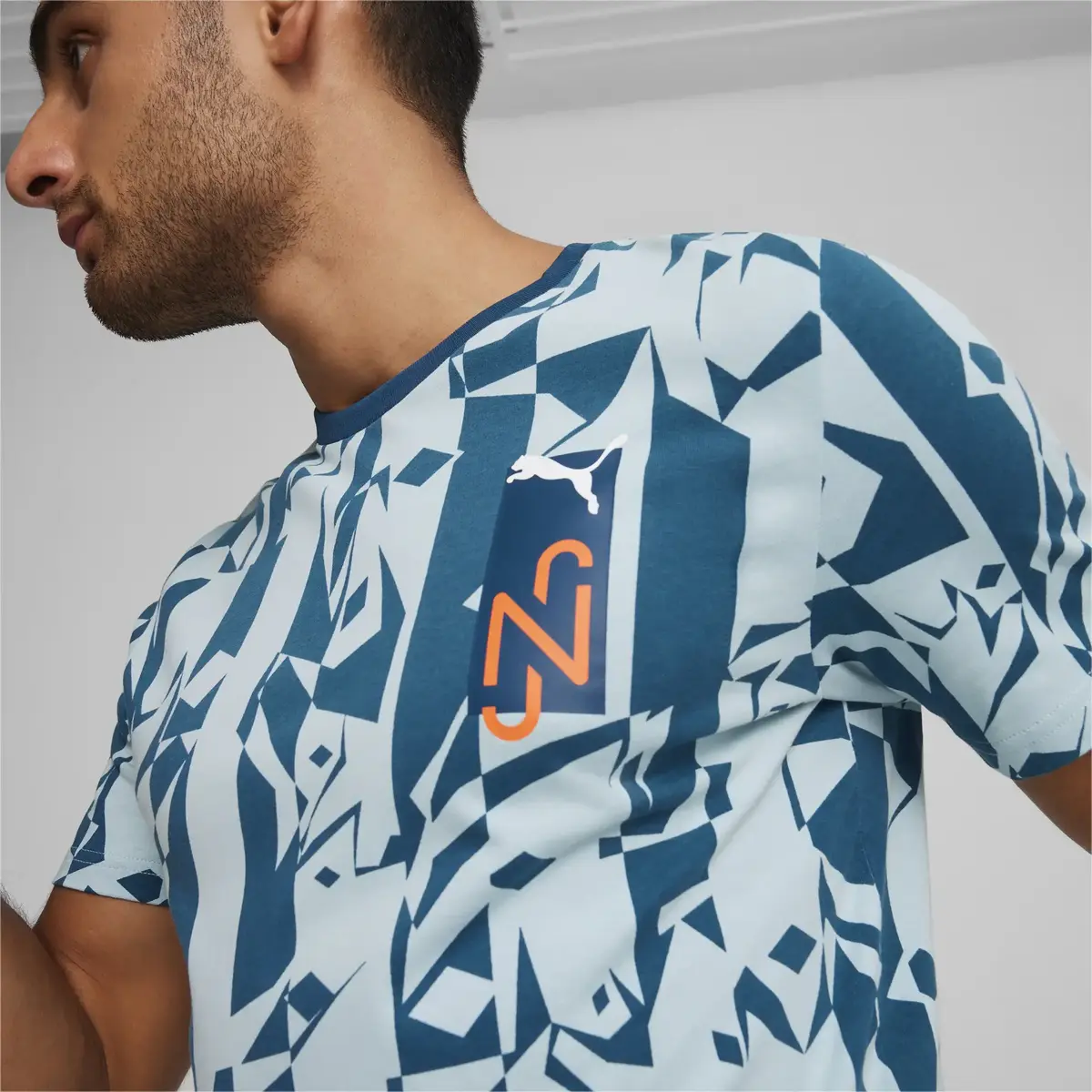 Puma Neymar JR Logo Tee Lacivert Erkek T-Shirt