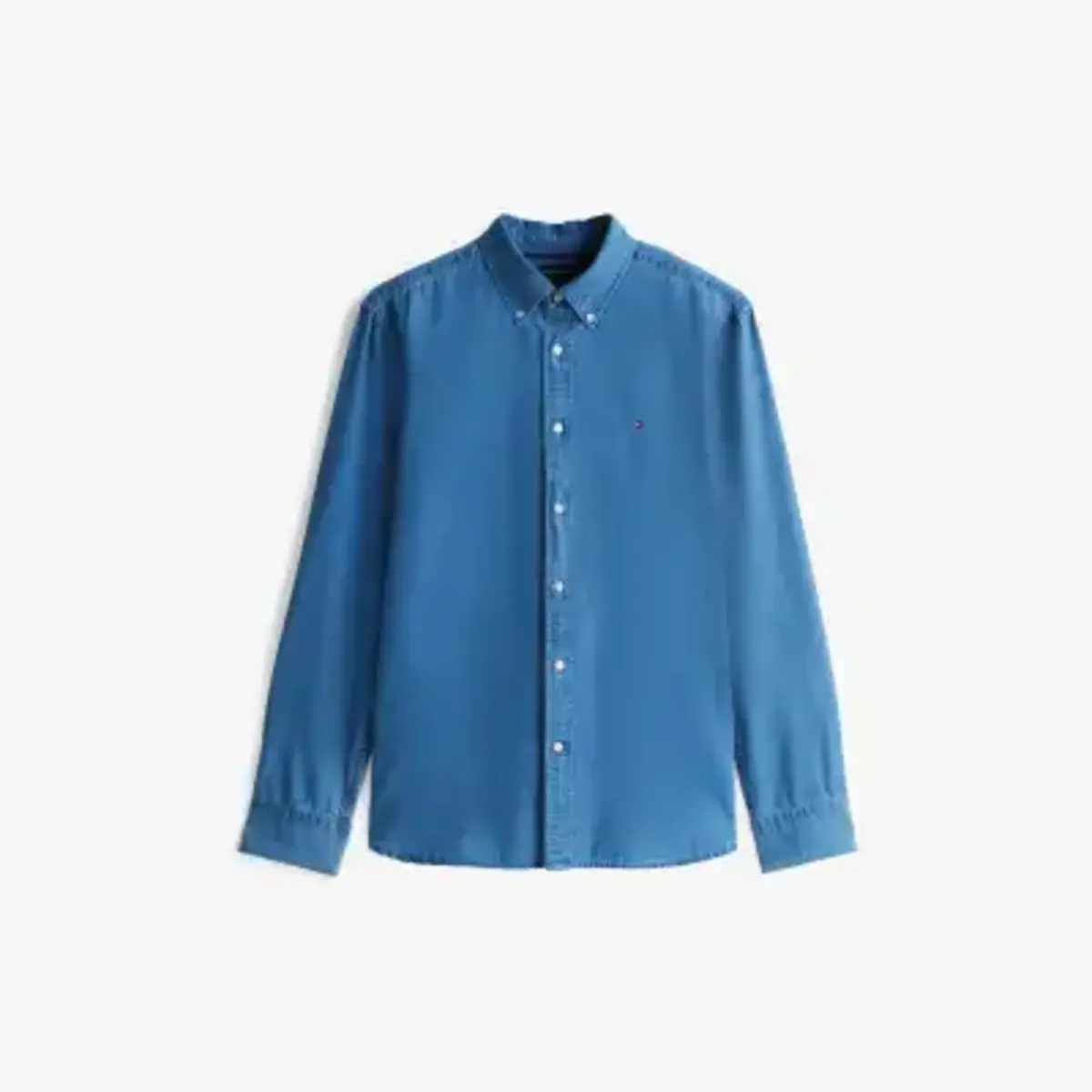 Tommy Hilfiger CHAMBRAY RF SHIRT, 0GZ Mavi Erkek Gömlek