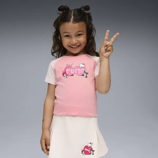 Puma X HK&FR Slim Tee Pembe Kız Çocuk T-Shirt