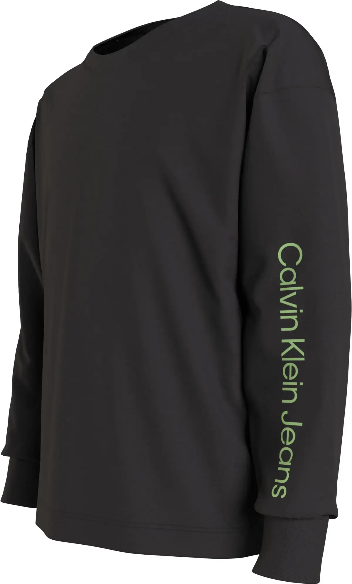 Calvin Klein GLOW IN THE DARK LS Erkek Siyah T-Shirt