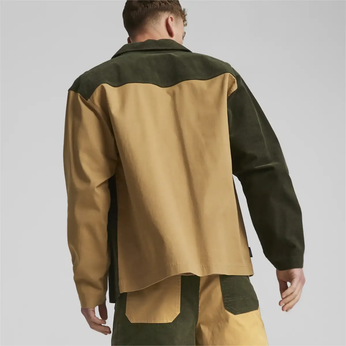 Puma DOWNTOWN Corduroy Shirt Sarı Erkek Ceket