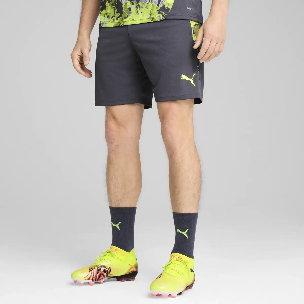 Puma individualCUP Shorts Gri Erkek Şort