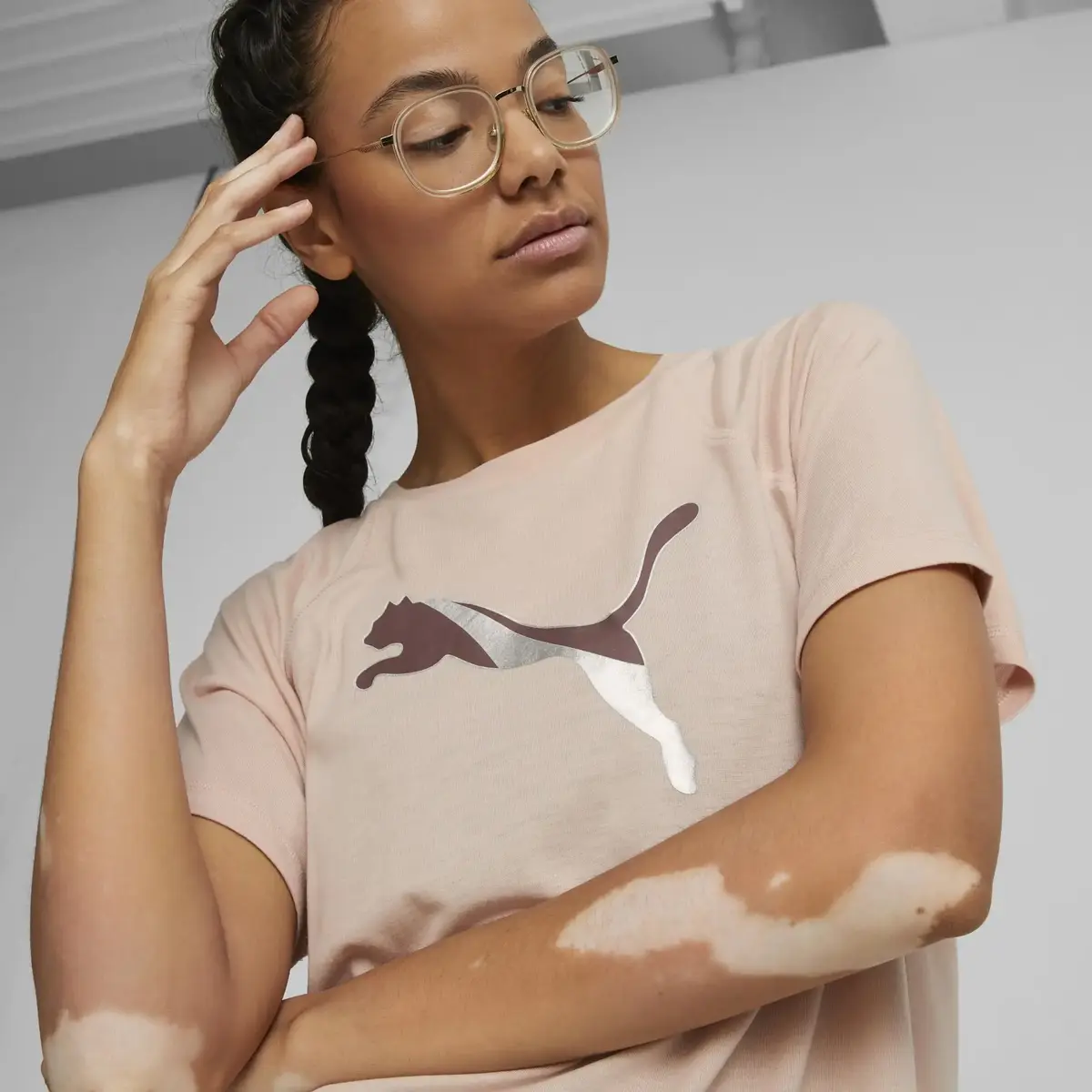 Puma Evostripe Tee Beyaz Kadın T-Shirt