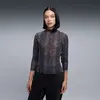 PUMA SNAKE PACK AOP Mesh Tee Siyah Kadın T-Shirt